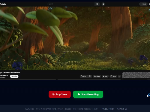Countdown before recording